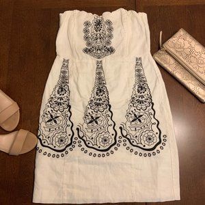 Banana Republic White Strapless Dress - M- EUC